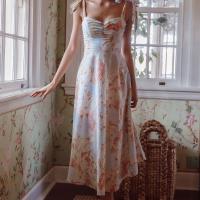 Cotton Slip Dress slimming patchwork PC