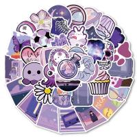 Pressure-Sensitive Adhesive & PVC easy cleaning & Waterproof Decorative Sticker for home decoration purple Bag