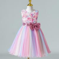 Polyester Soft & Ball Gown Girl One-piece Dress & breathable PC