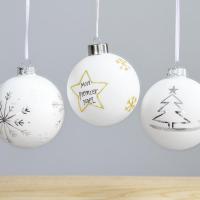 Skleněné Vánoční strom závěsné dekorace kus
