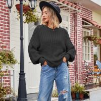 Acrylic Women Sweater & loose & thermal Solid PC