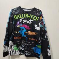 Polyester Plus Size Women Sweatshirts Halloween Design printed PC
