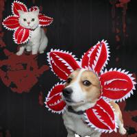 Polyester Pet Hat Halloween Design red PC