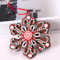 Arcilla polimérica Árbol de Navidad colgando de la decoración,  trozo