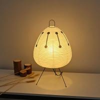 Rice Paper & Iron different light colors for choose Table Lamp PC