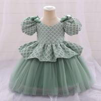 Cotton Slim & Princess Girl One-piece Dress Cute & breathable Solid PC