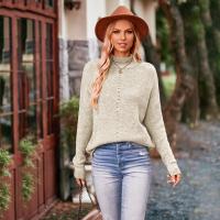 Acrylic Women Sweater autumn and winter design & loose & thermal Solid PC