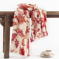 Polyester Multifunction Women Scarf thermal printed red PC