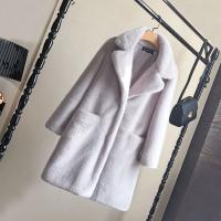 Polyester Plus Size Women Overcoat mid-long style Solid PC