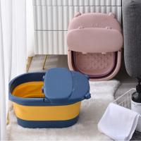 Polypropylene-PP & Silicone foldable Foot SPA Bucket massage PC