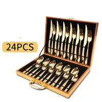 304 Stainless Steel Cutlery Set durable & multiple pieces plated Box