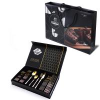 410 Stainless Steel Cutlery Set durable & multiple pieces plated Box