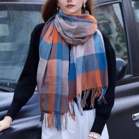 Polyester Multifunction Women Scarf thicken & thermal plaid PC
