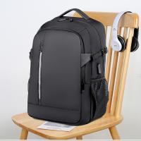 Oxford Load Reduction Backpack hardwearing & with USB interface & waterproof Polyester Solid black PC