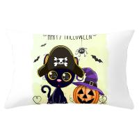 Polyester Peach Skin Soft Throw Pillow Covers Halloween Design printed PC