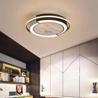 Technische Kunststoffe & Acryl & Eisen Lüfter Lampe, weiß und schwarz,  Stück