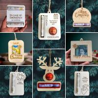 Wooden Creative Christmas Tree Hanging Decoration PC