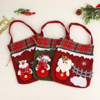 Napped Fabric & Linen Christmas Suger Bag christmas design PC