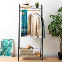 Iron Clothes Hanging Rack for storage & durable & large capacity black PC