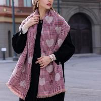 Polyester Frauen Schal, Gedruckt, Herzmuster, mehr Farben zur Auswahl,  Stück