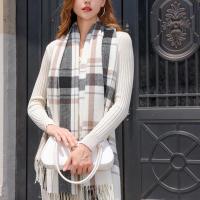 Polyester Multifunction Women Scarf thermal weave plaid PC