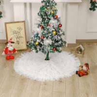 Cloth Christmas Tree Skirt christmas design white PC