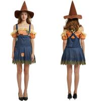 Polyester Women Halloween Cosplay Costume three piece & breathable Others : Set