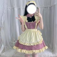 Cotton Sexy Maid Costume  printed Others PC