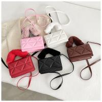PU Leather Box Bag Handbag soft surface & attached with hanging strap Argyle PC