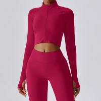 Polyamid & Spandex Frauen Sport Mantel, Solide, mehr Farben zur Auswahl,  Stück