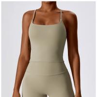 Polyamide & Spandex Quick Dry Athletic Tank Top & skinny & breathable Solid PC