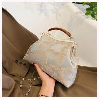 Cloth Easy Matching Handbag with chain & embroidered floral PC