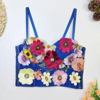 Polyester Camisole midriff-baring & skinny floral PC