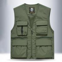 Polyamide Plus Size Men Vest & with pocket patchwork Solid PC