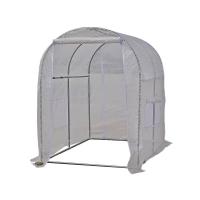 Zinc Plated Steel & PE Plastic heat preservation Greenhouse & sun protection & waterproof Solid white PC