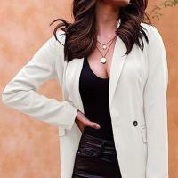 Polyester Plus Size Women Suit Coat slimming Solid PC