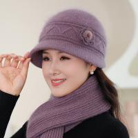Polyester Easy Matching Knitted Hat thermal floral PC