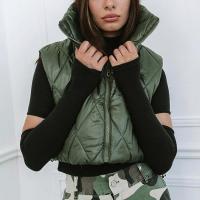 Polyester Slim Women Vest patchwork Solid :L PC