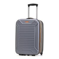 ABS & PC-Polycarbonate hard-surface & foldable Suitcase light gray PC