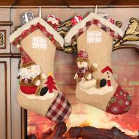 Polyester Weihnachtsdekoration Socken,  Stück
