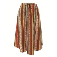 Polyester Maxi Skirt & loose printed PC
