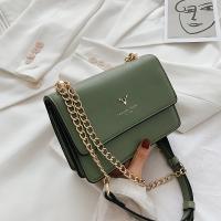 PU Leather Box Bag Shoulder Bag with chain PC