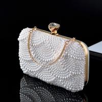 Plastic Pearl & Polyester Easy Matching Clutch Bag PC