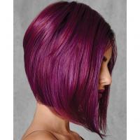 High Temperature Fiber short hair & can be permed and dyed & Straight Wig purple PC