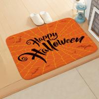 Flannel Floor Mat Halloween Design & anti-skidding PC
