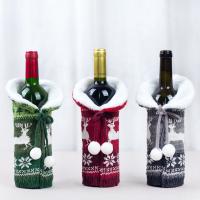 Knitted Wine Bottle Cover christmas design Others PC
