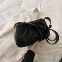 PU Leather Pleat Shoulder Bag soft surface PC