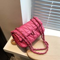 PU Leather Box Bag Shoulder Bag with chain & soft surface PC