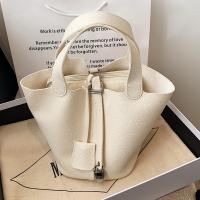 PU Leather Bucket Bag Handbag soft surface PC