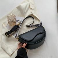PU Leather with silk scarf & Saddle Shoulder Bag soft surface PC